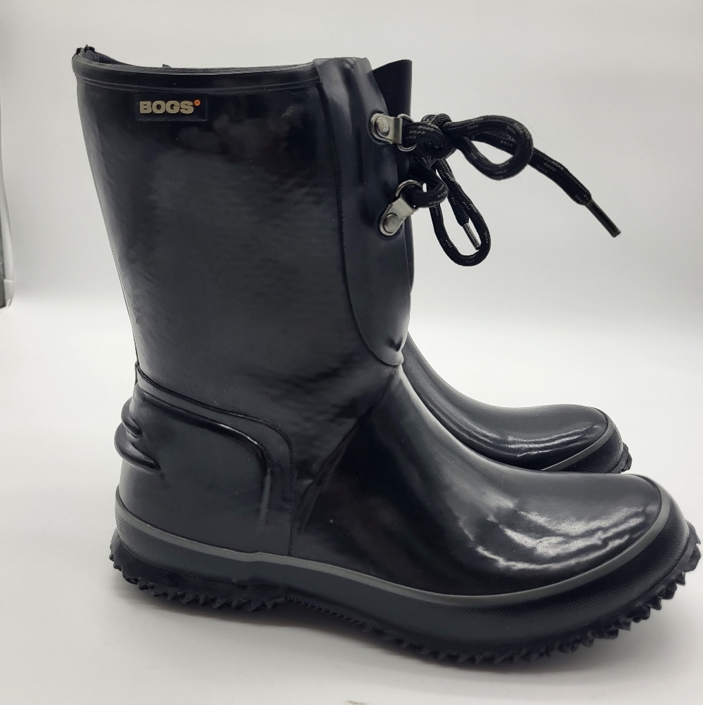 BOGS Women's Glossy Black Spring Winter Boots